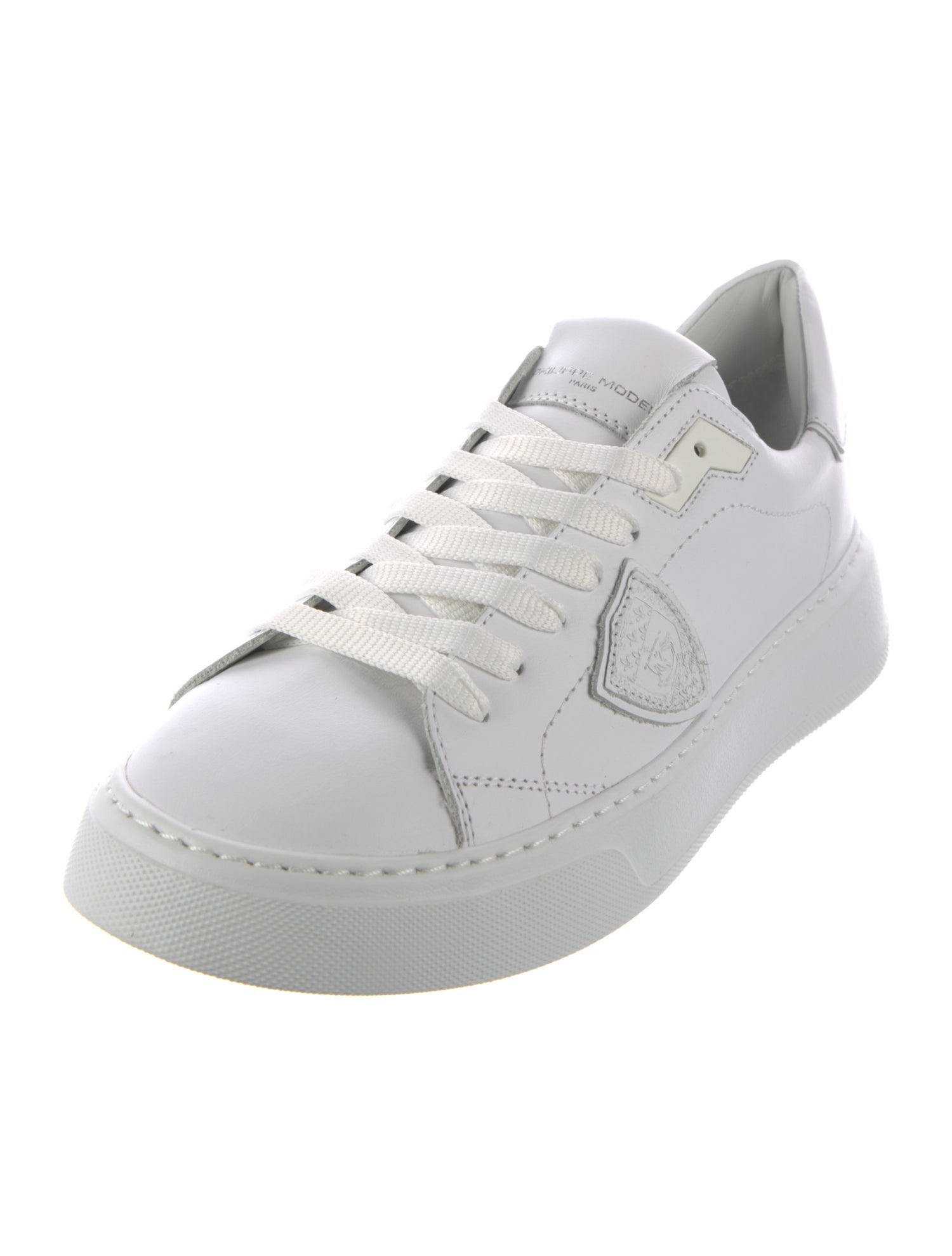 Philippe Model Leather Glitter Accents Sneakers