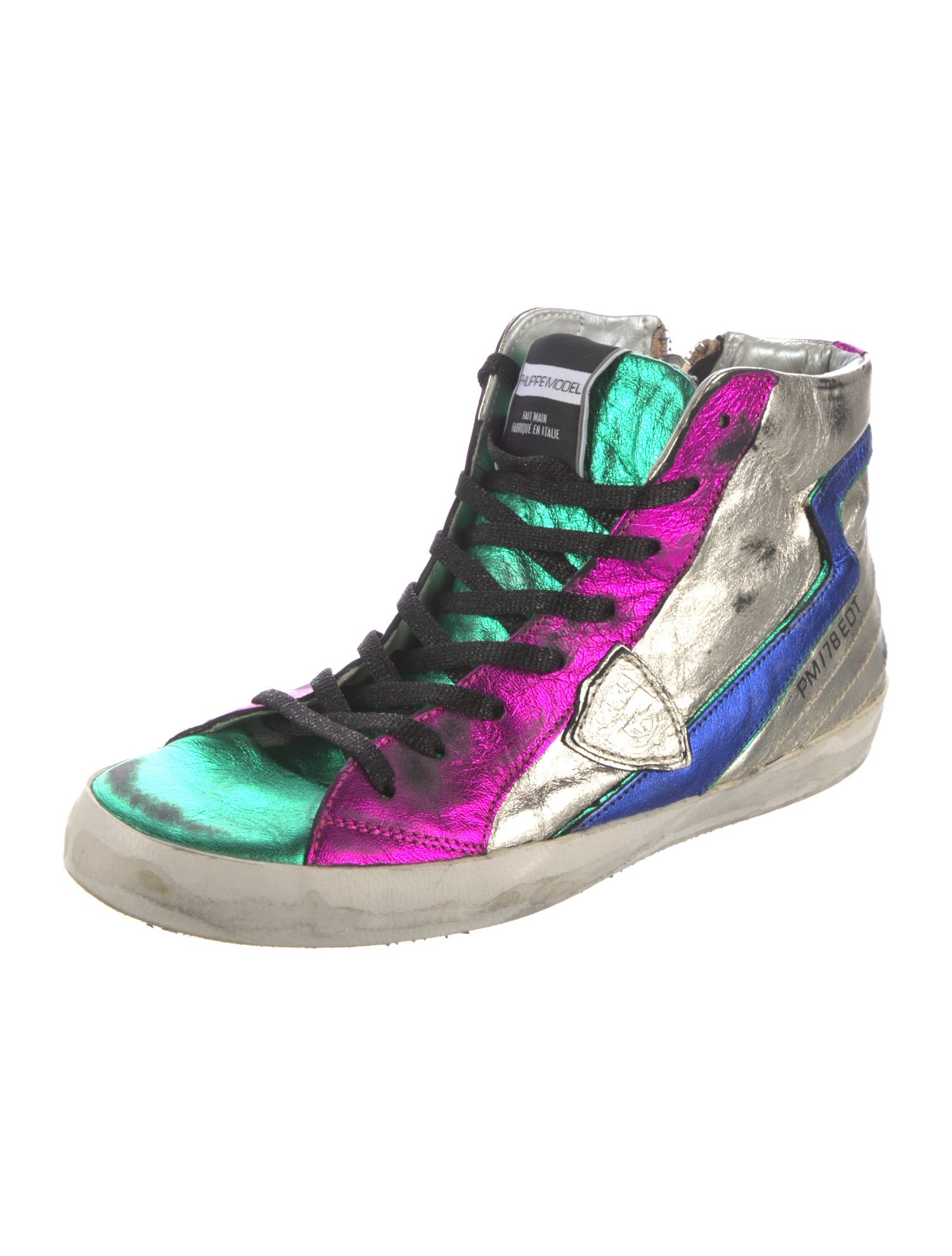 Philippe Model Leather Printed Sneakers
