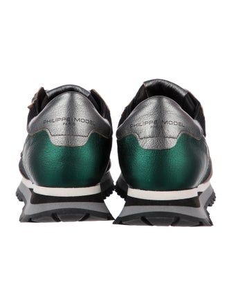 Philippe Model Suede Printed Athletic Sneakers