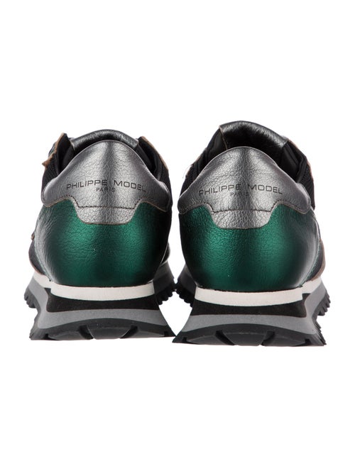 Philippe Model Suede Printed Athletic Sneakers