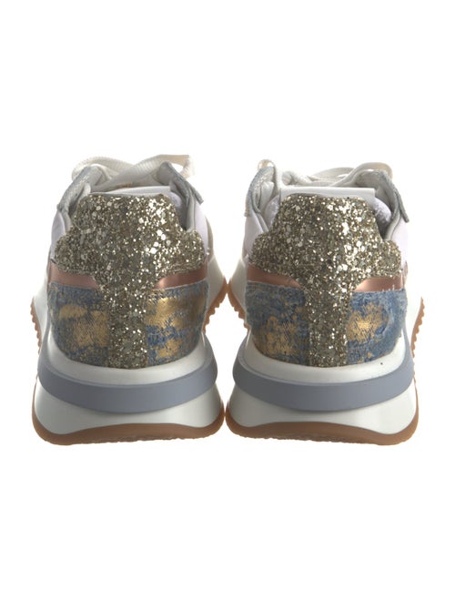 Philippe Model Suede Colorblock Pattern Sneakers