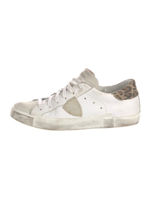 Philippe Model Leather Animal Print Sneakers