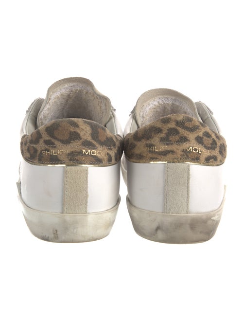 Philippe Model Leather Animal Print Sneakers