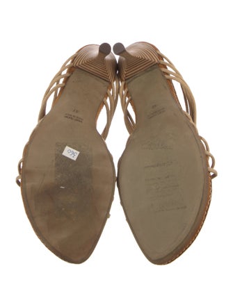 Philippe Model Suede T-Strap Sandals