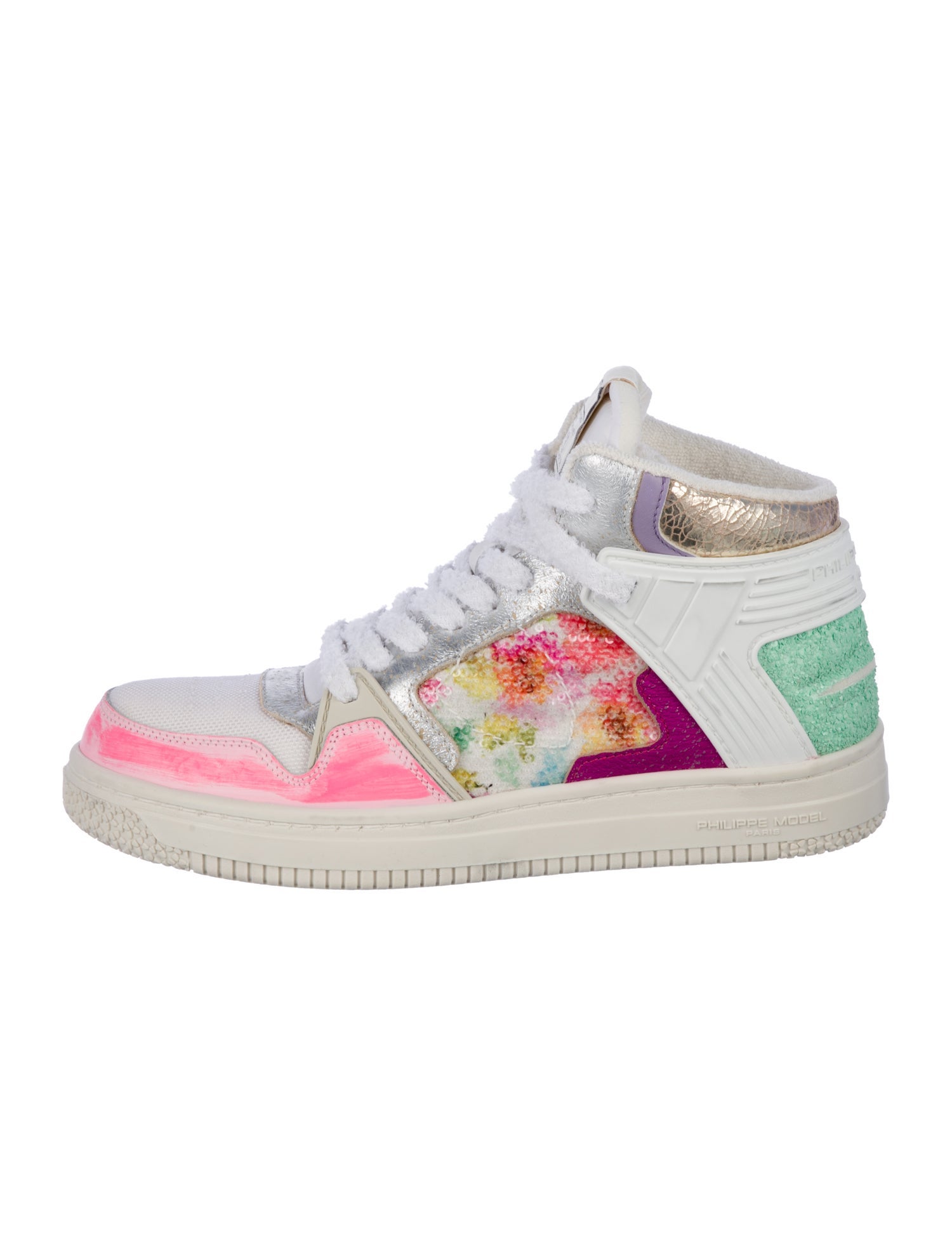 Philippe Model Leather Printed Sneakers
