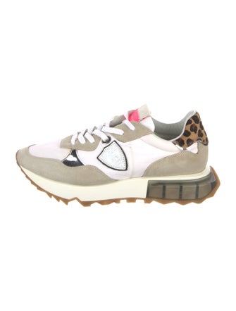 Philippe Model Suede Animal Print Sneakers