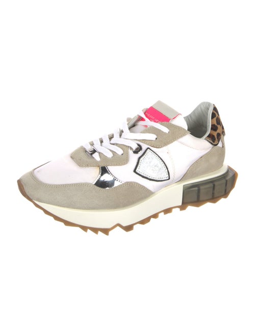 Philippe Model Suede Animal Print Sneakers