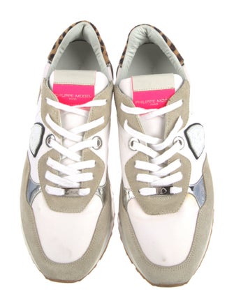 Philippe Model Suede Animal Print Sneakers