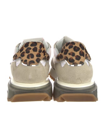 Philippe Model Suede Animal Print Sneakers