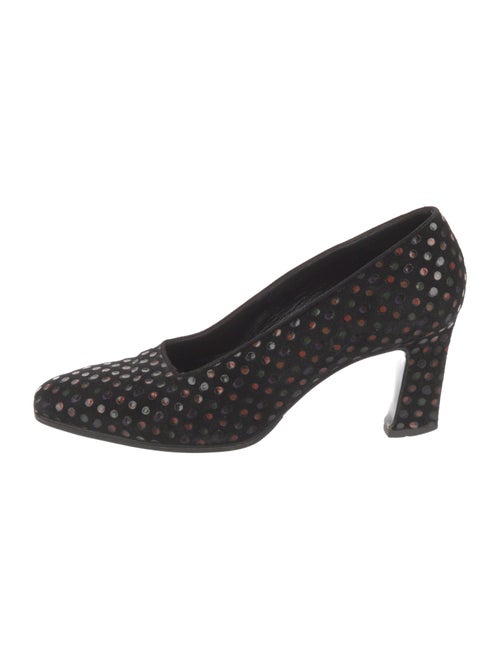Philippe Model Suede Polka Dot Print Pumps