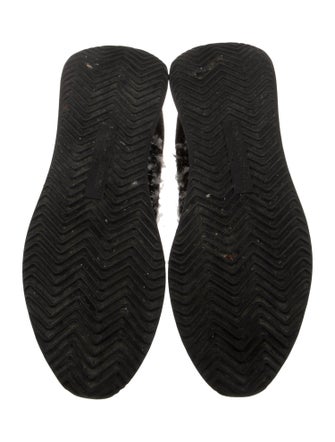 Philippe Model Suede Tweed Pattern Sneakers