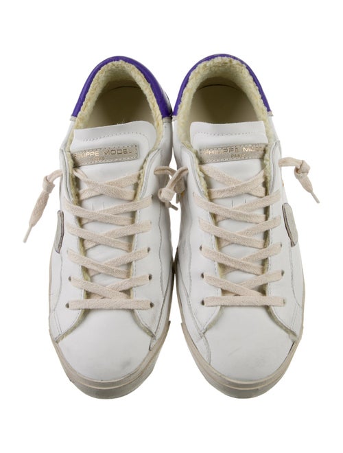 Philippe Model Leather Distressed Accents Sneakers