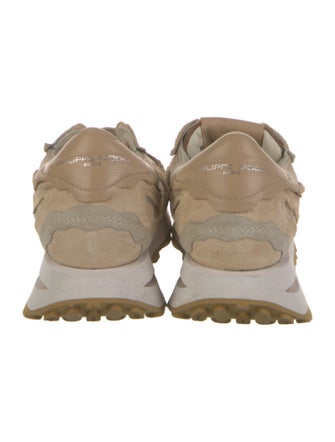Philippe Model Suede Colorblock Pattern Athletic Sneakers