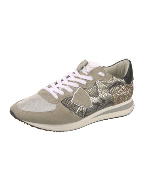 Philippe Model Leather Animal Print Sneakers