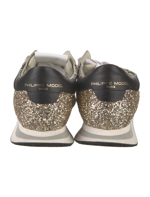 Philippe Model Leather Animal Print Sneakers