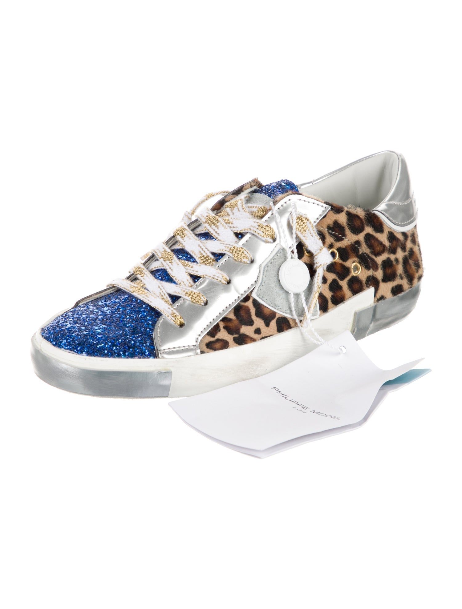 Philippe Model Ponyhair Animal Print Sneakers