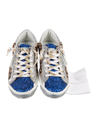 Philippe Model Ponyhair Animal Print Sneakers