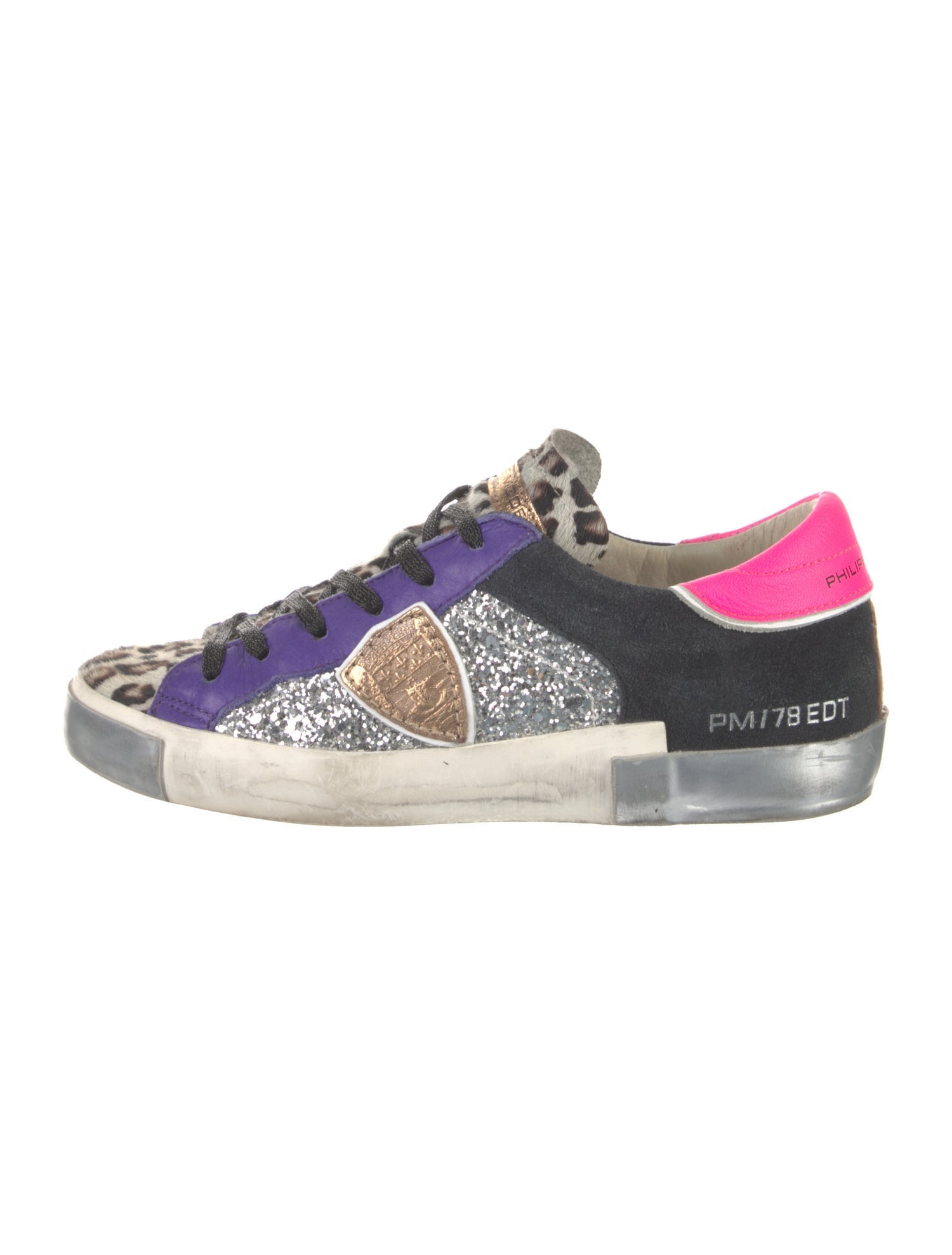 Philippe Model Leather Printed Sneakers
