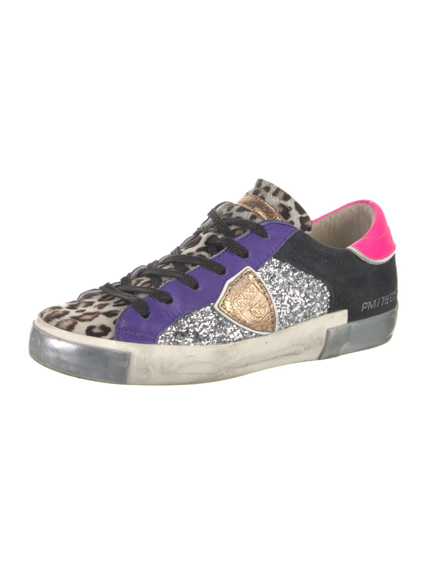Philippe Model Leather Printed Sneakers