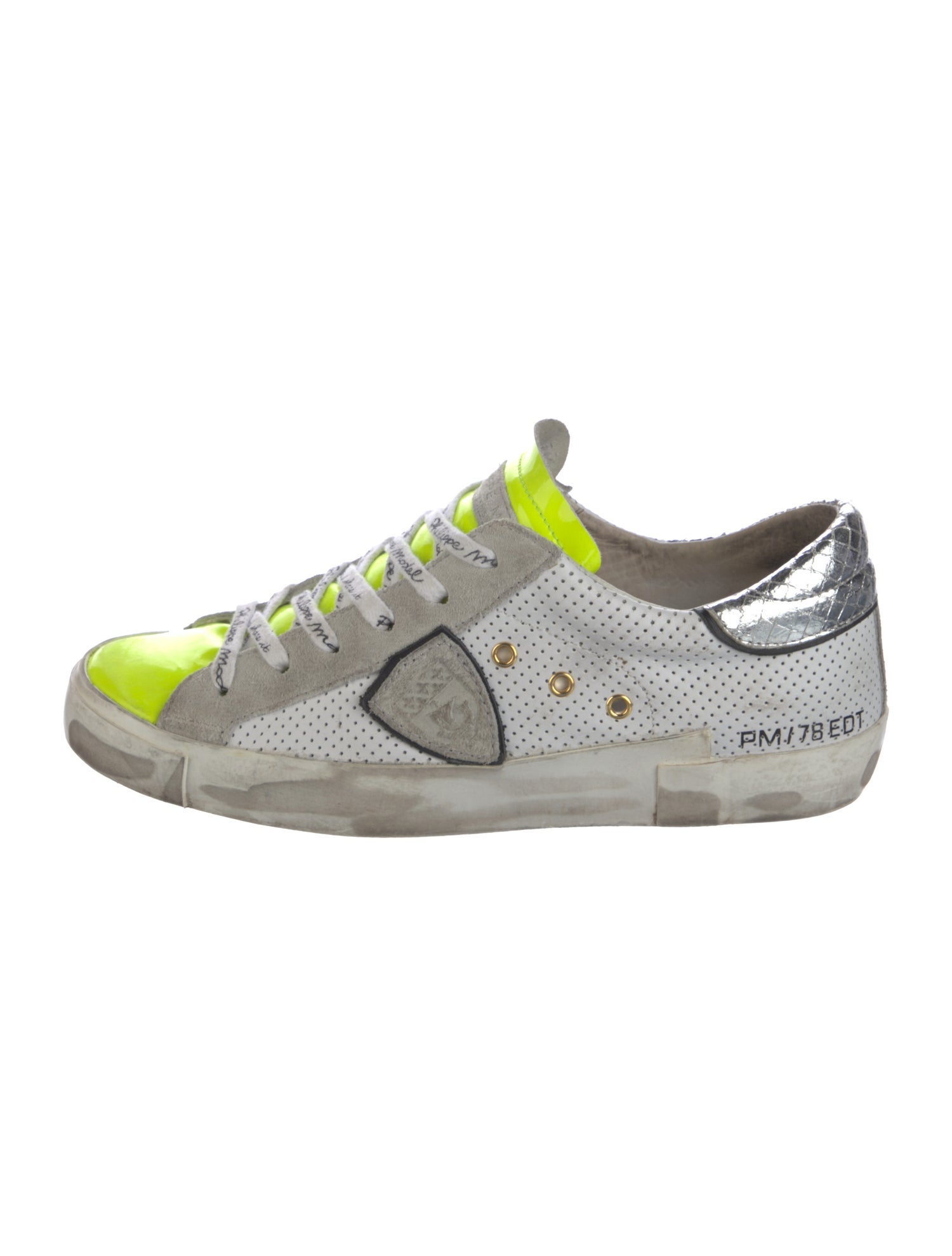 Philippe Model Neoprene Colorblock Pattern Sneakers