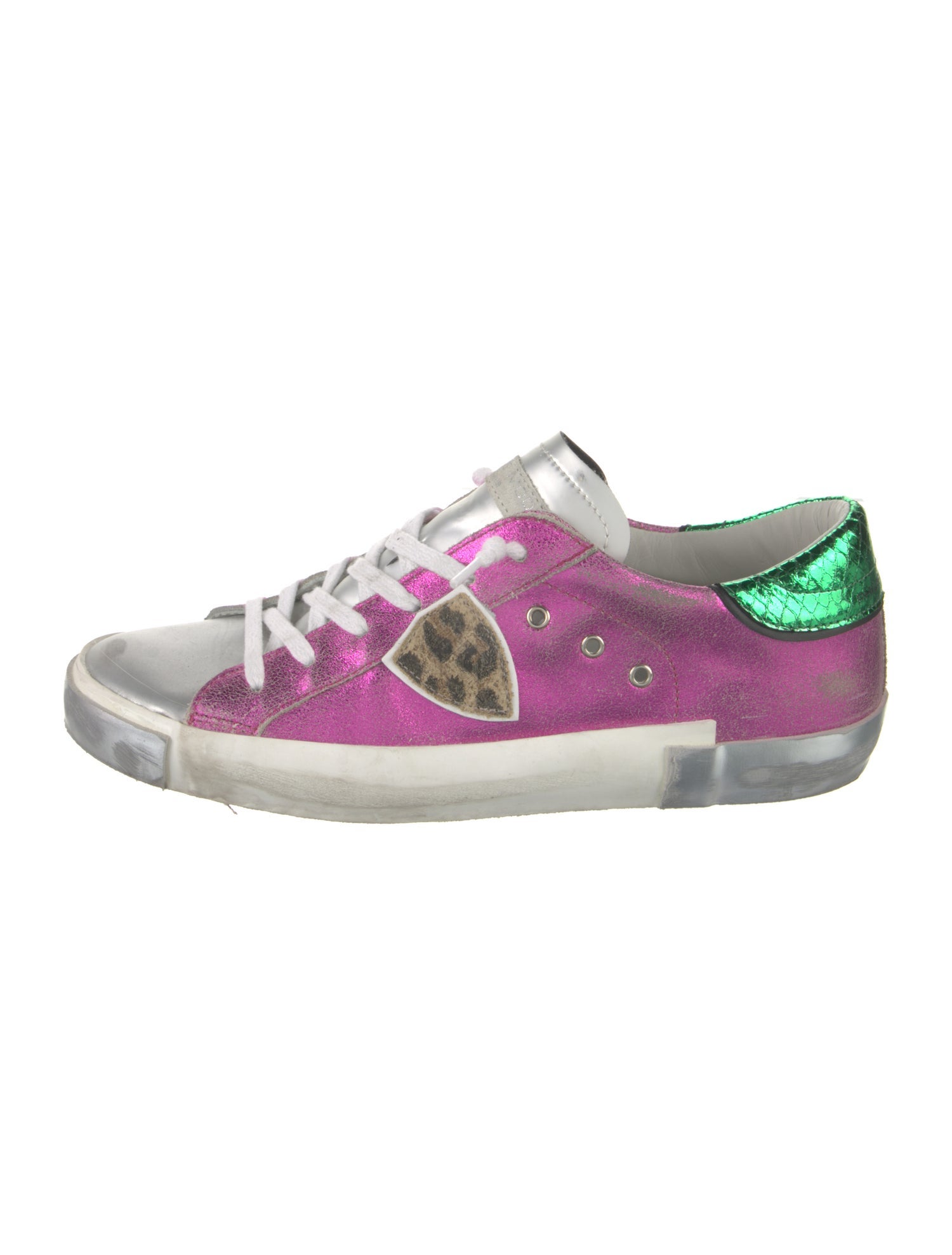 Philippe Model Leather Patterned Sneakers
