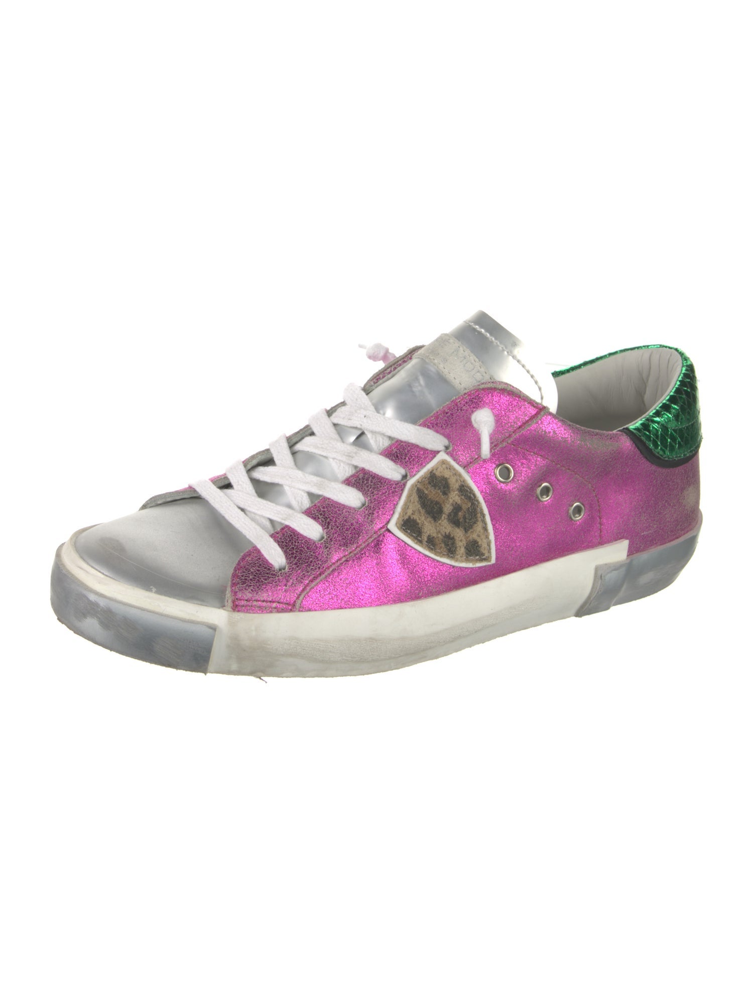 Philippe Model Leather Patterned Sneakers