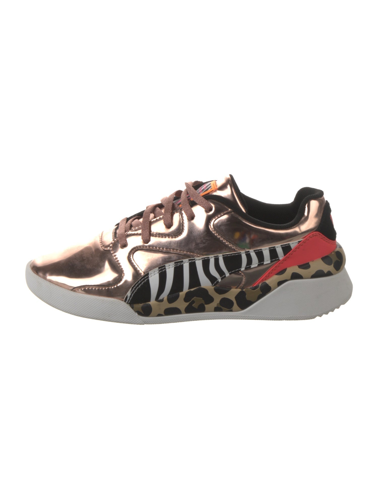 Puma x Sophia Webster Patent Leather Animal Print Sneakers