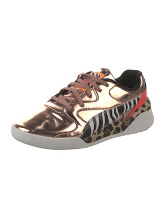 Puma x Sophia Webster Patent Leather Animal Print Sneakers