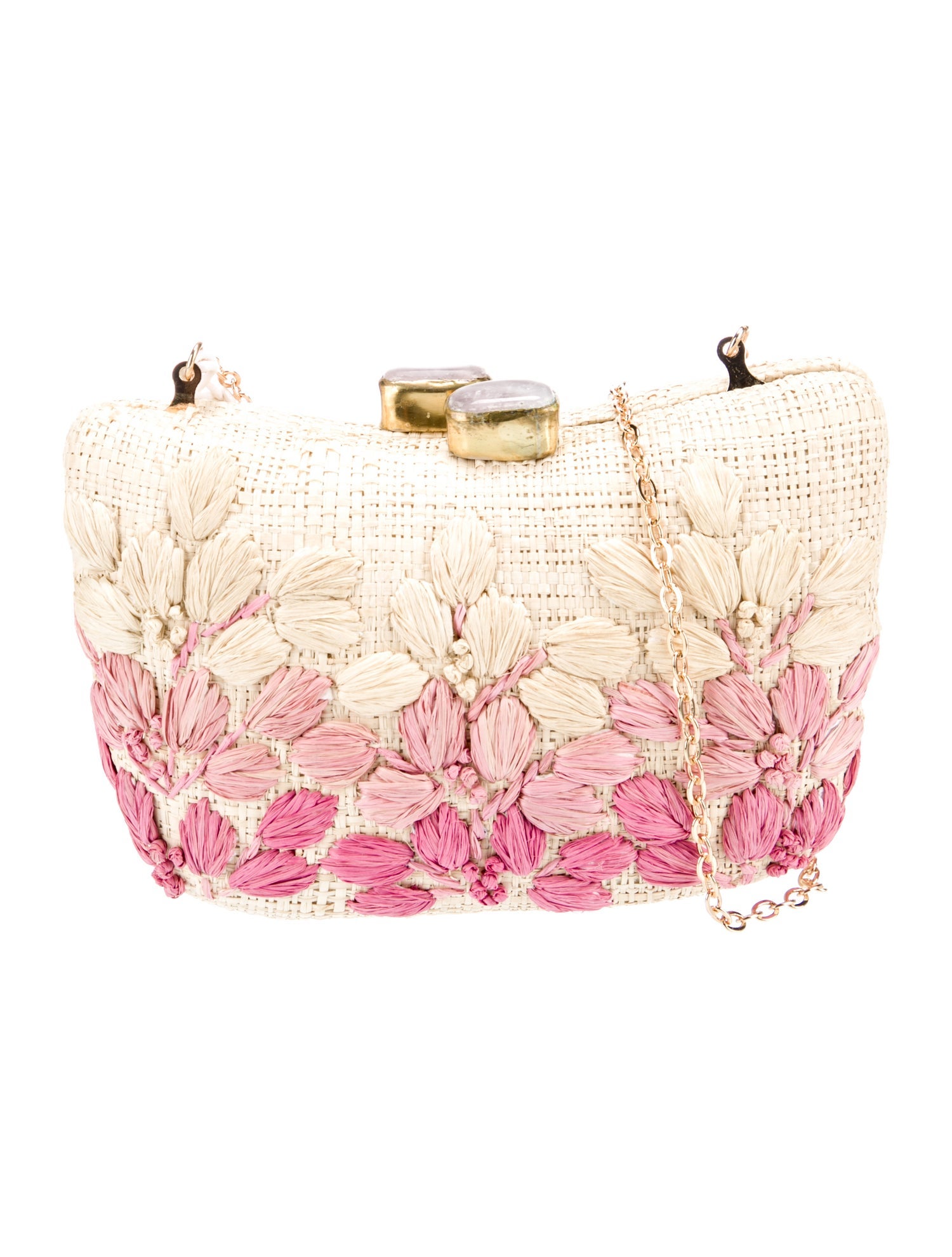 Pamela Munson Straw Minaudière w/ Tags
