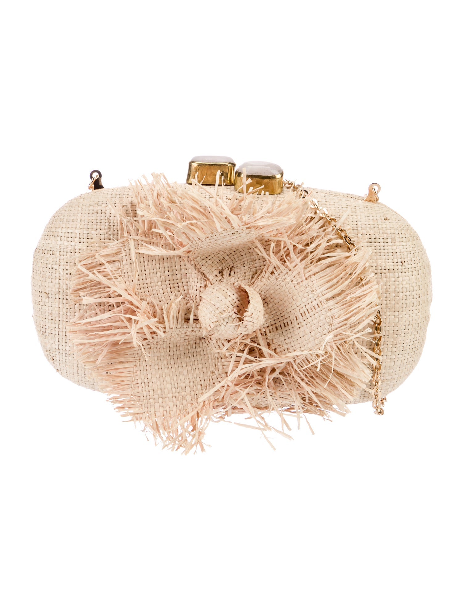 Pamela Munson Raffia Minaudière w/ Tags
