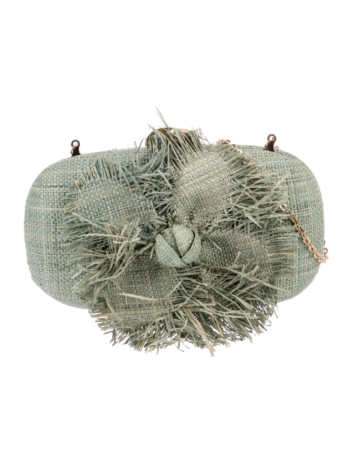 Pamela Munson Raffia Minaudière w/ Tags