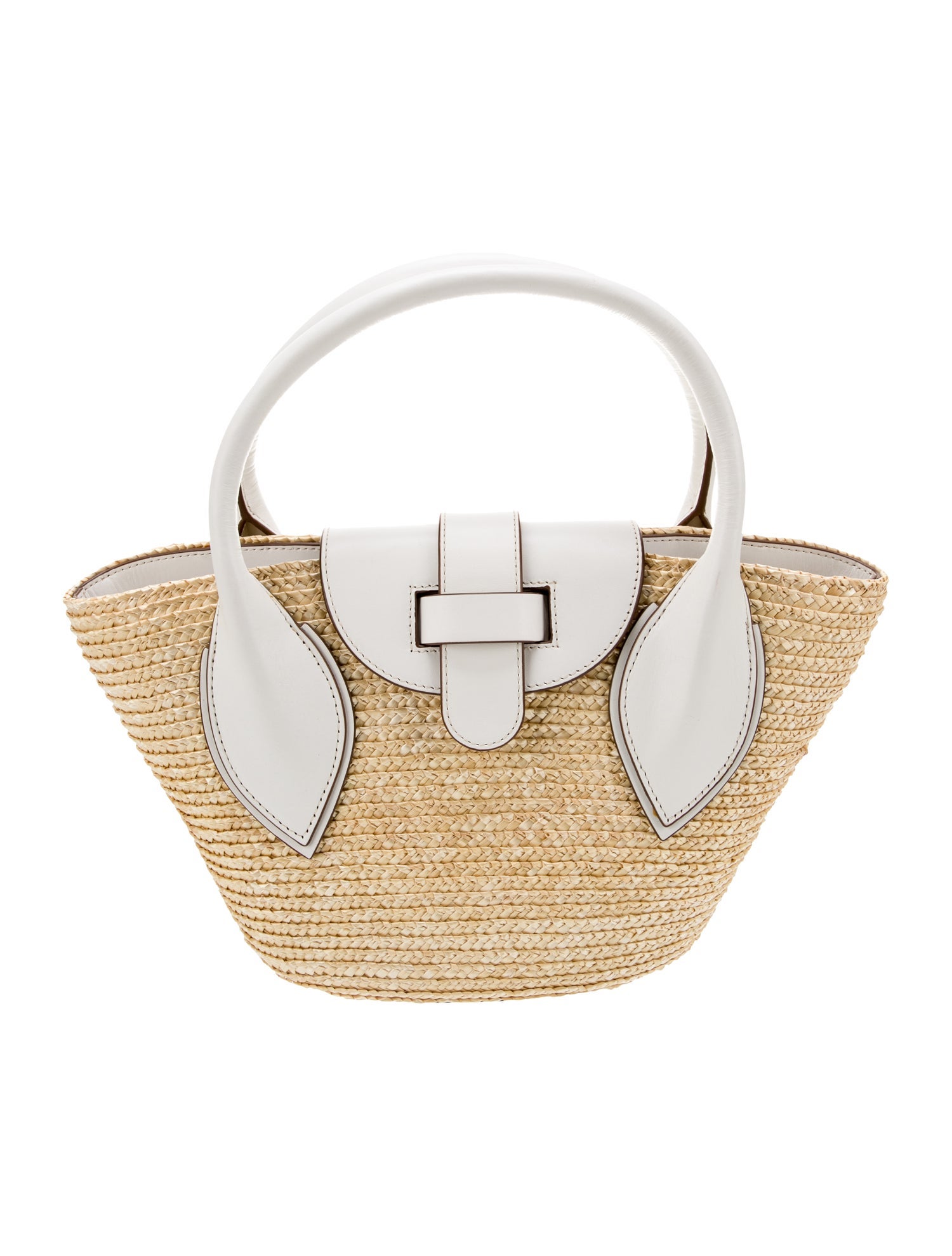 Pamela Munson Straw Top Handle Bag