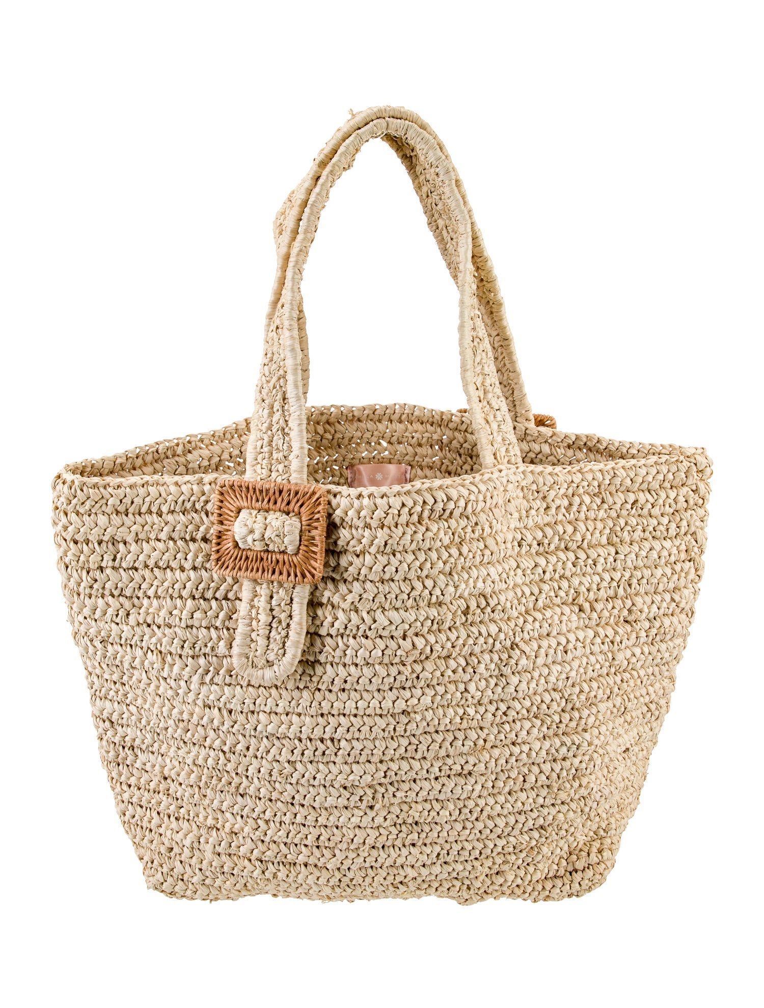 Pamela Munson Straw Weekender Bag