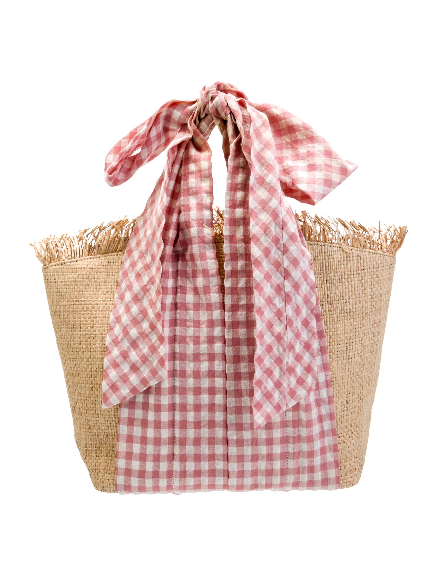 Pamela Munson Raffia Bucket Bag