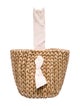 Pamela Munson Straw Bucket Bag