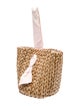 Pamela Munson Straw Bucket Bag