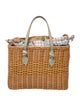 Pamela Munson Rattan Top Handle Bag