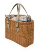 Pamela Munson Rattan Top Handle Bag