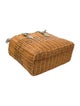 Pamela Munson Rattan Top Handle Bag
