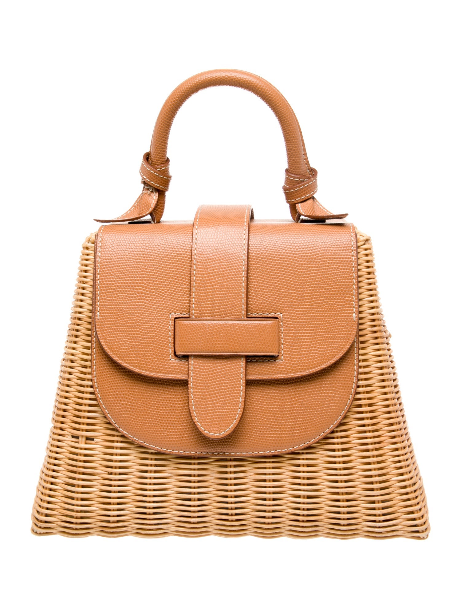 Pamela Munson Wicker Top Handle Bag