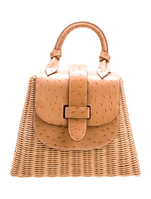 Pamela Munson Rattan Top Handle Bag