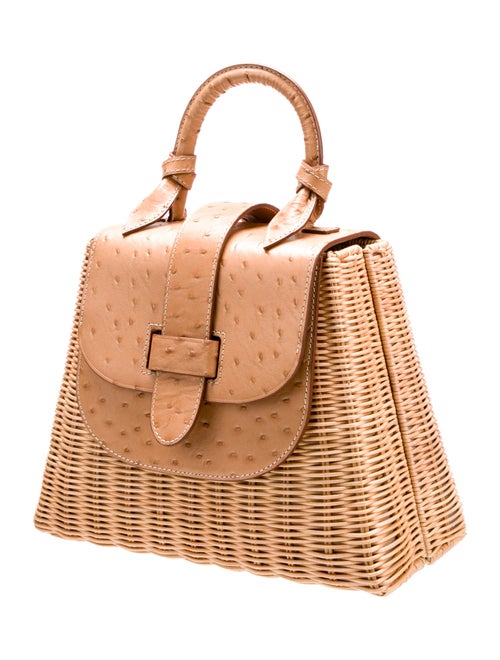 Pamela Munson Rattan Top Handle Bag