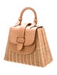 Pamela Munson Rattan Top Handle Bag