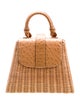 Pamela Munson Rattan Top Handle Bag
