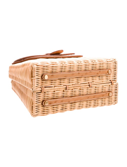 Pamela Munson Rattan Top Handle Bag