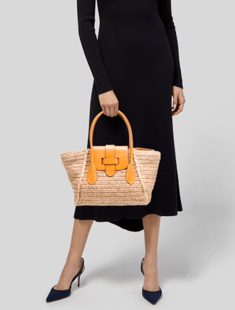 Pamela Munson Raffia Tote