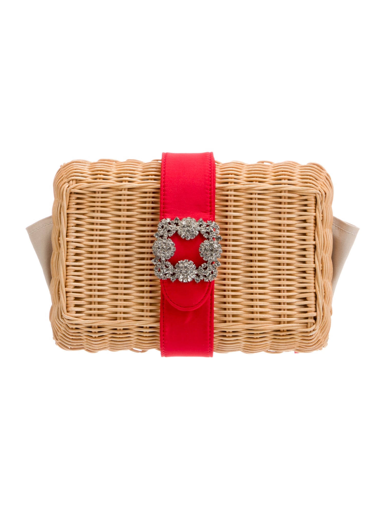 Pamela Munson Wicker Pouch w/ Tags