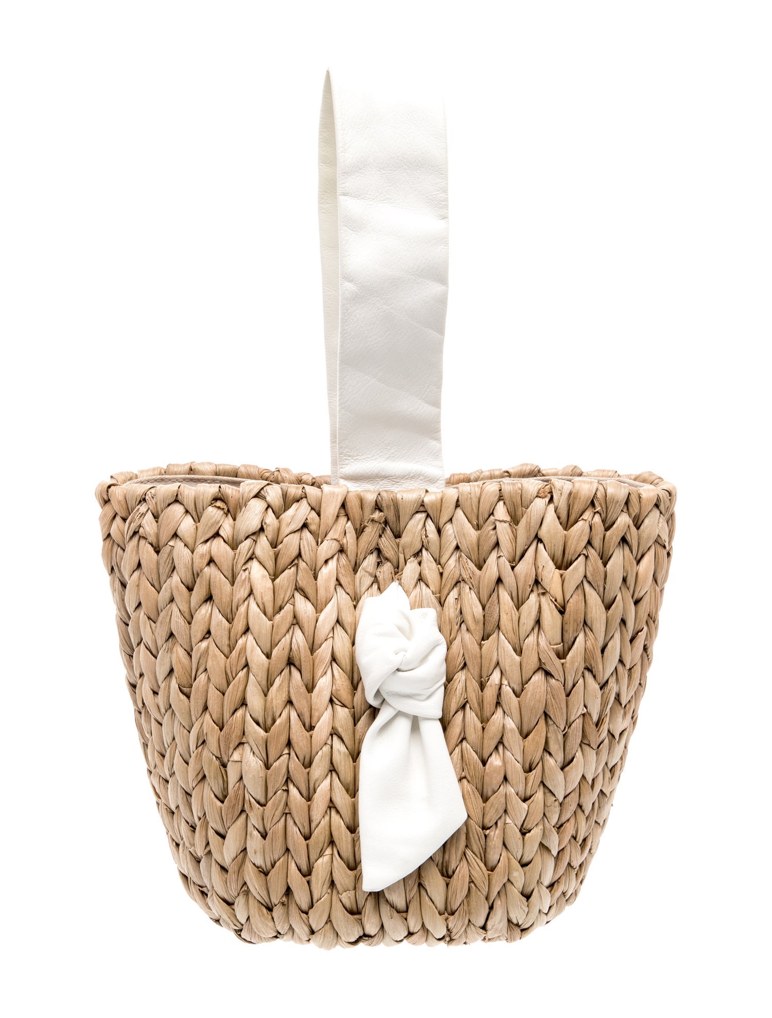 Pamela Munson Straw Bucket Bag