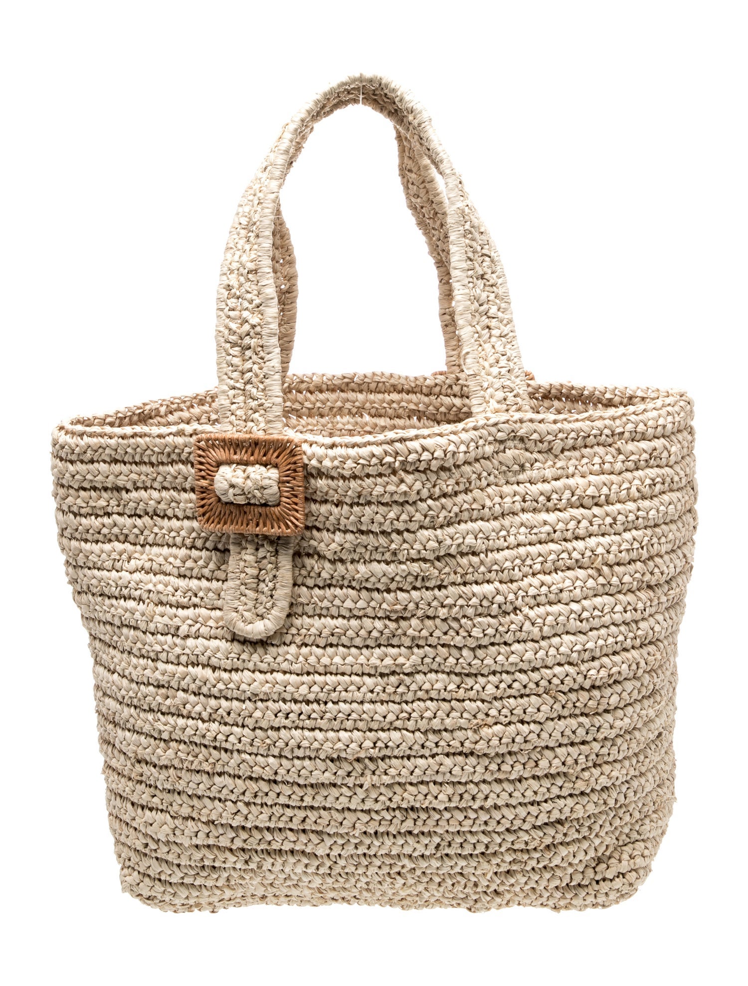Pamela Munson Raffia Bucket Bag