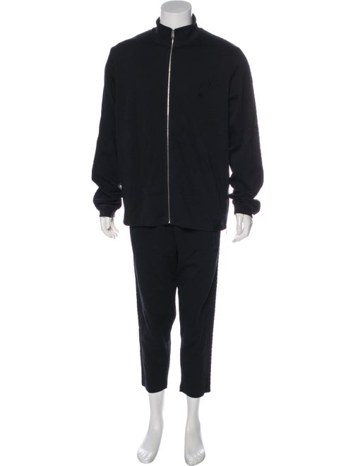 Puma x XO Embroidered Two-Piece Sweatsuit black